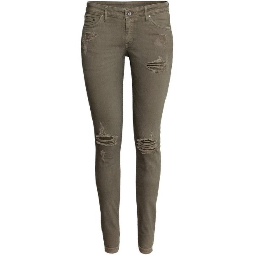 H&M Olive Skinny Jeans